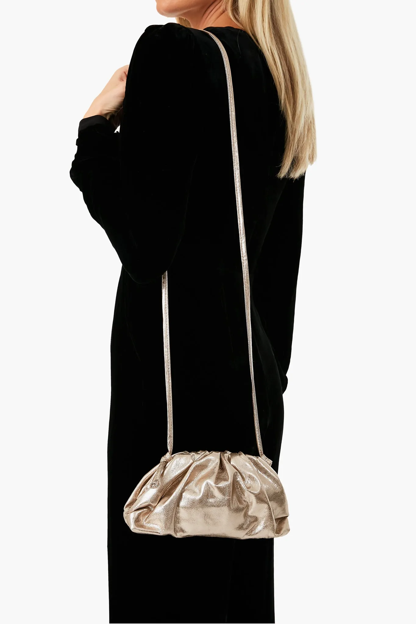 Gold Metallic Monica Bag