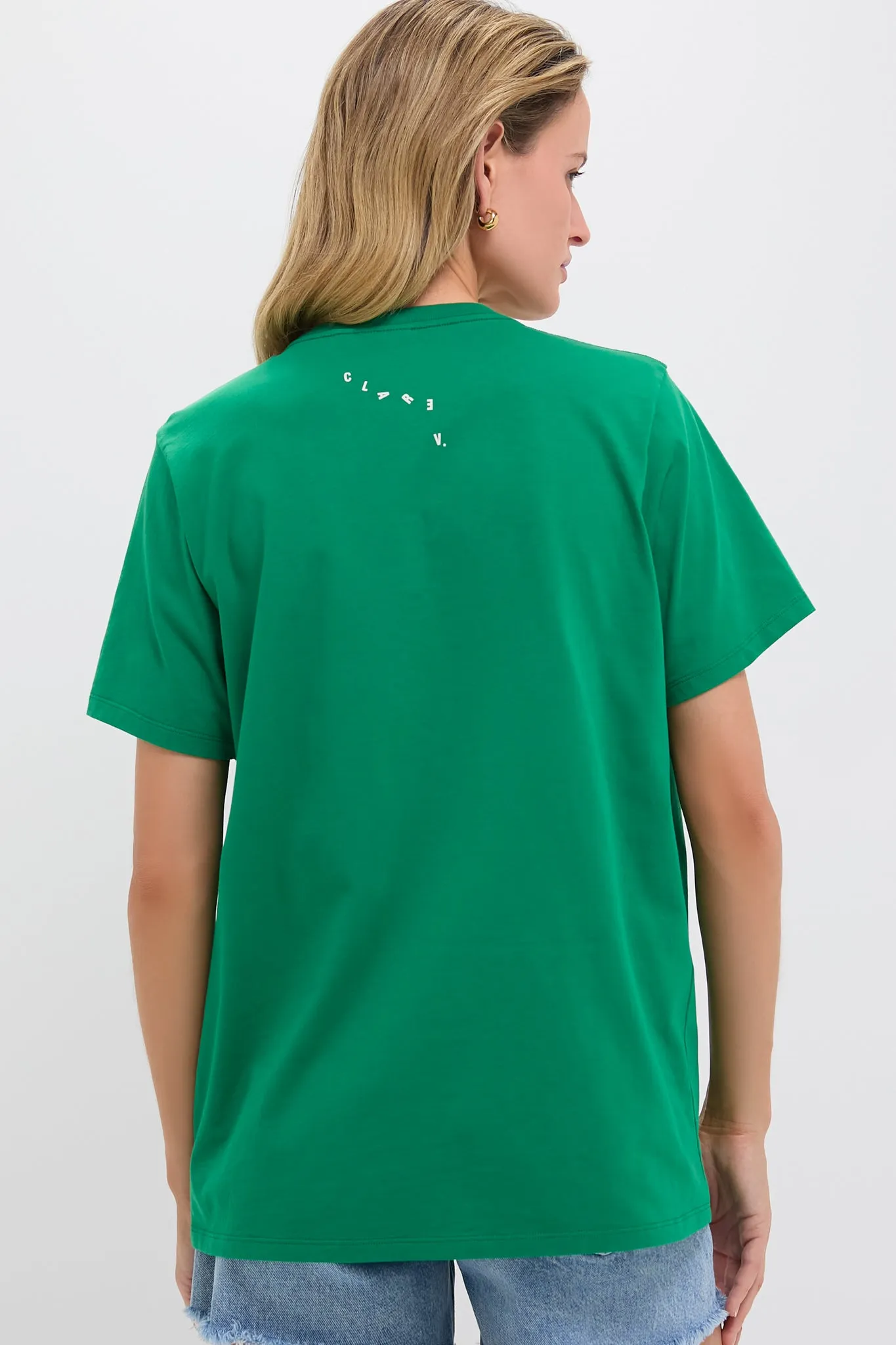 Green Apple with Printed Cream Oui Original Tee
