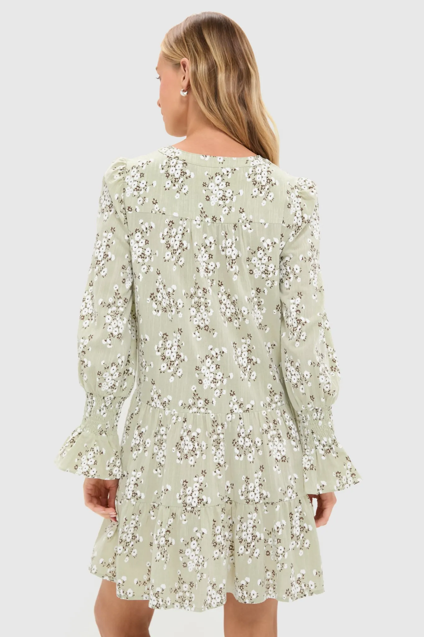Green Ditsy Floral Kenzo Dress