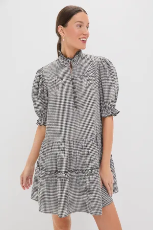 Green Gingham Mini Selena Dress