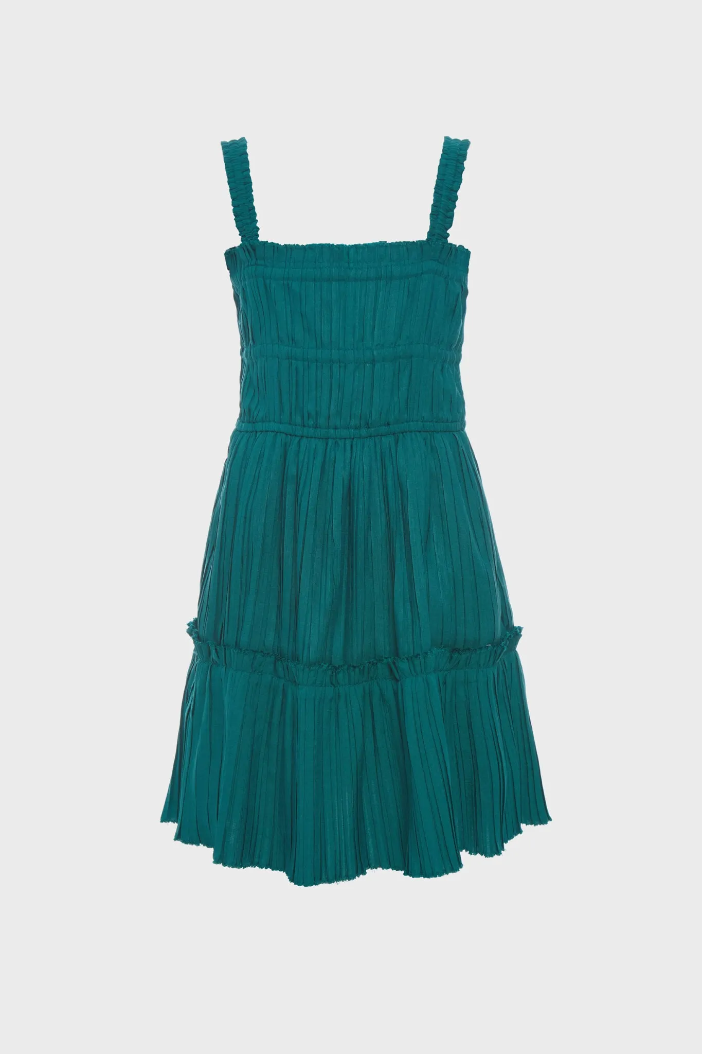 Green Nomi Solid Sleeveless Dress