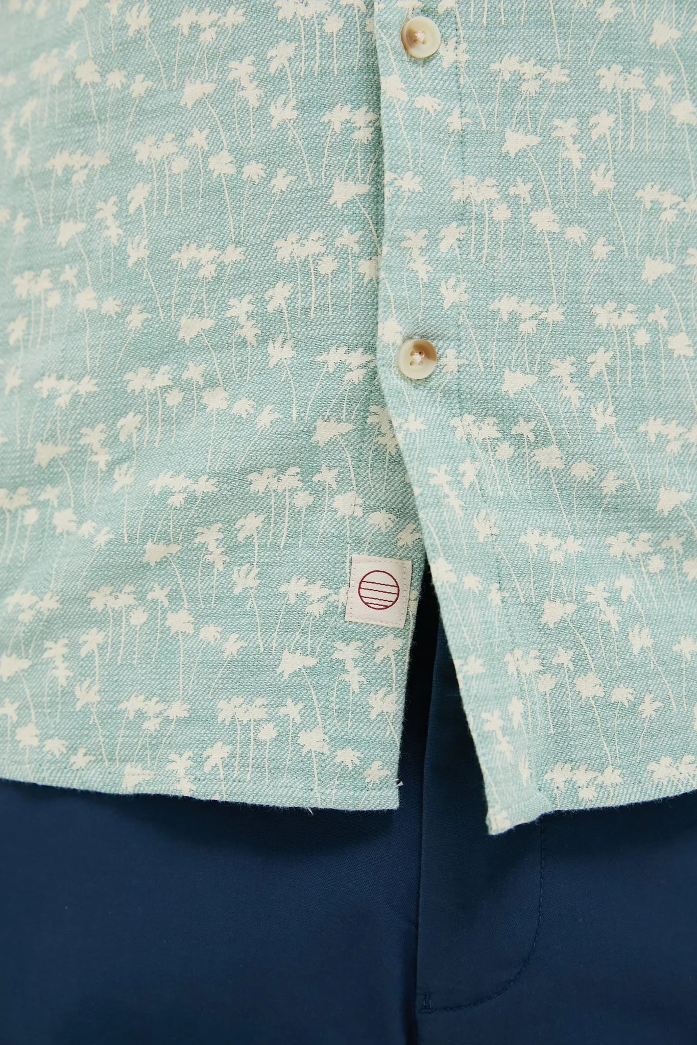 Green Palm Classic Stretch Selvage Shirt