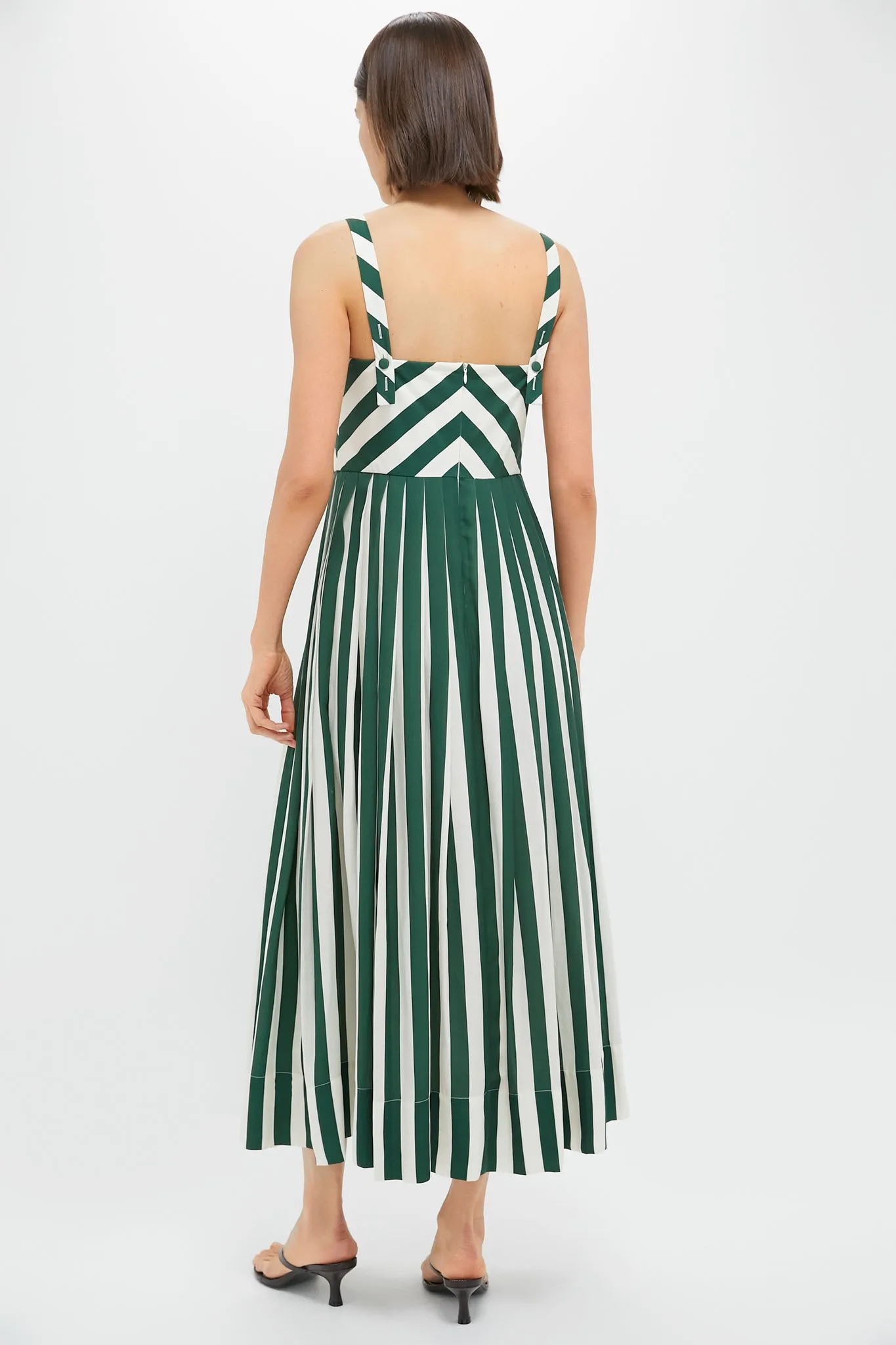 Green Stripe Laina Dress