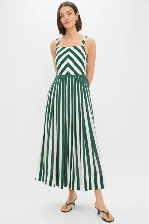 Green Stripe Laina Dress