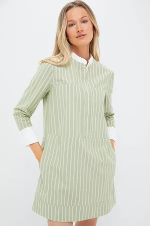 Green Stripe Rohan Shirt Dress