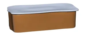 Hübsch Amare Desk Organizer Large, Brown/Light Blue