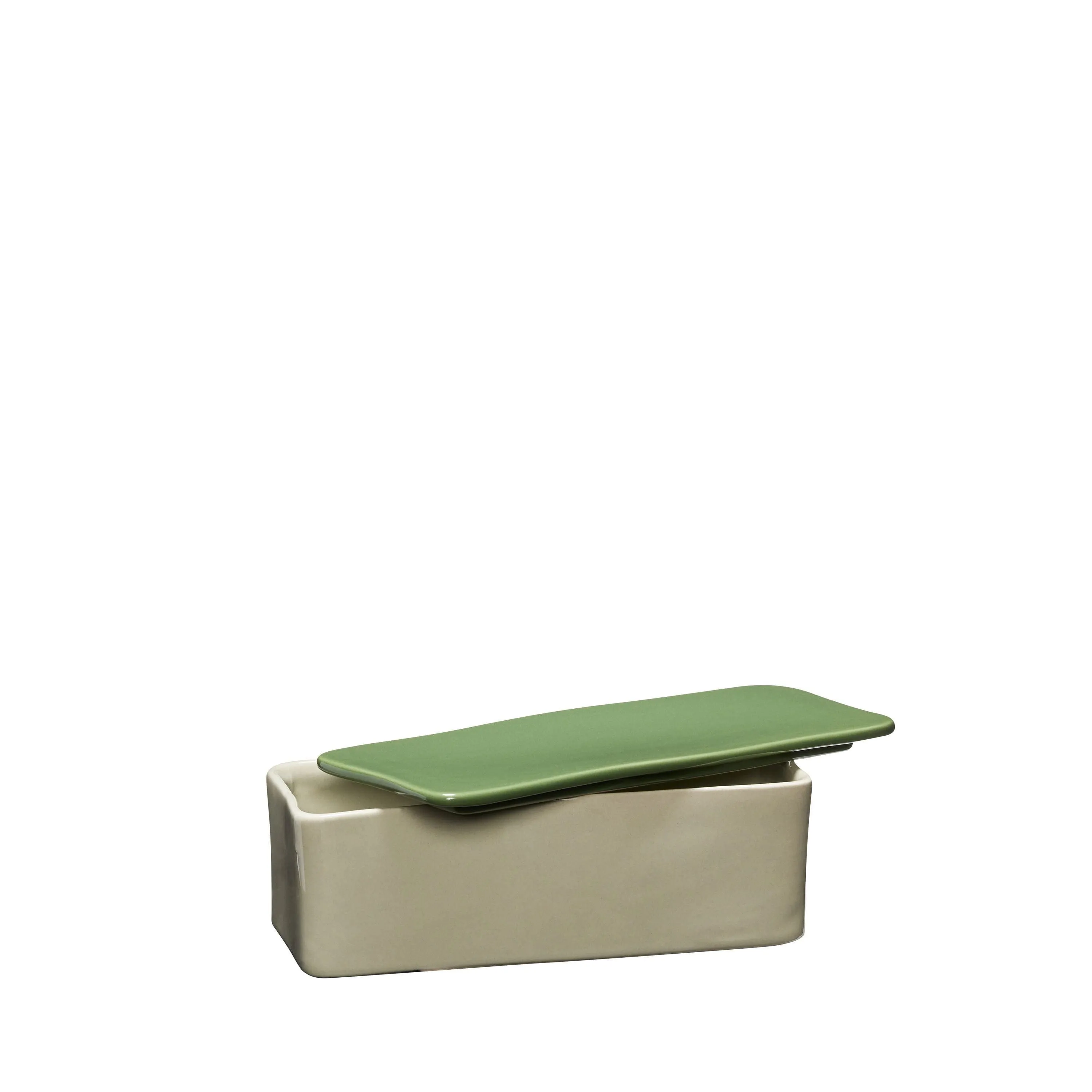 Hübsch Amare Desk Organizer Small, Sand/Green