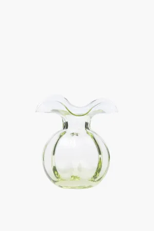 Hibiscus Glass Green Bud Vase