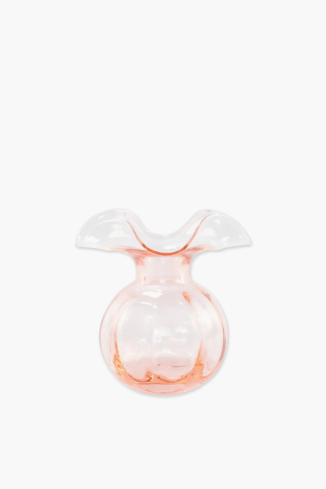 Hibiscus Glass Pink Bud Vase