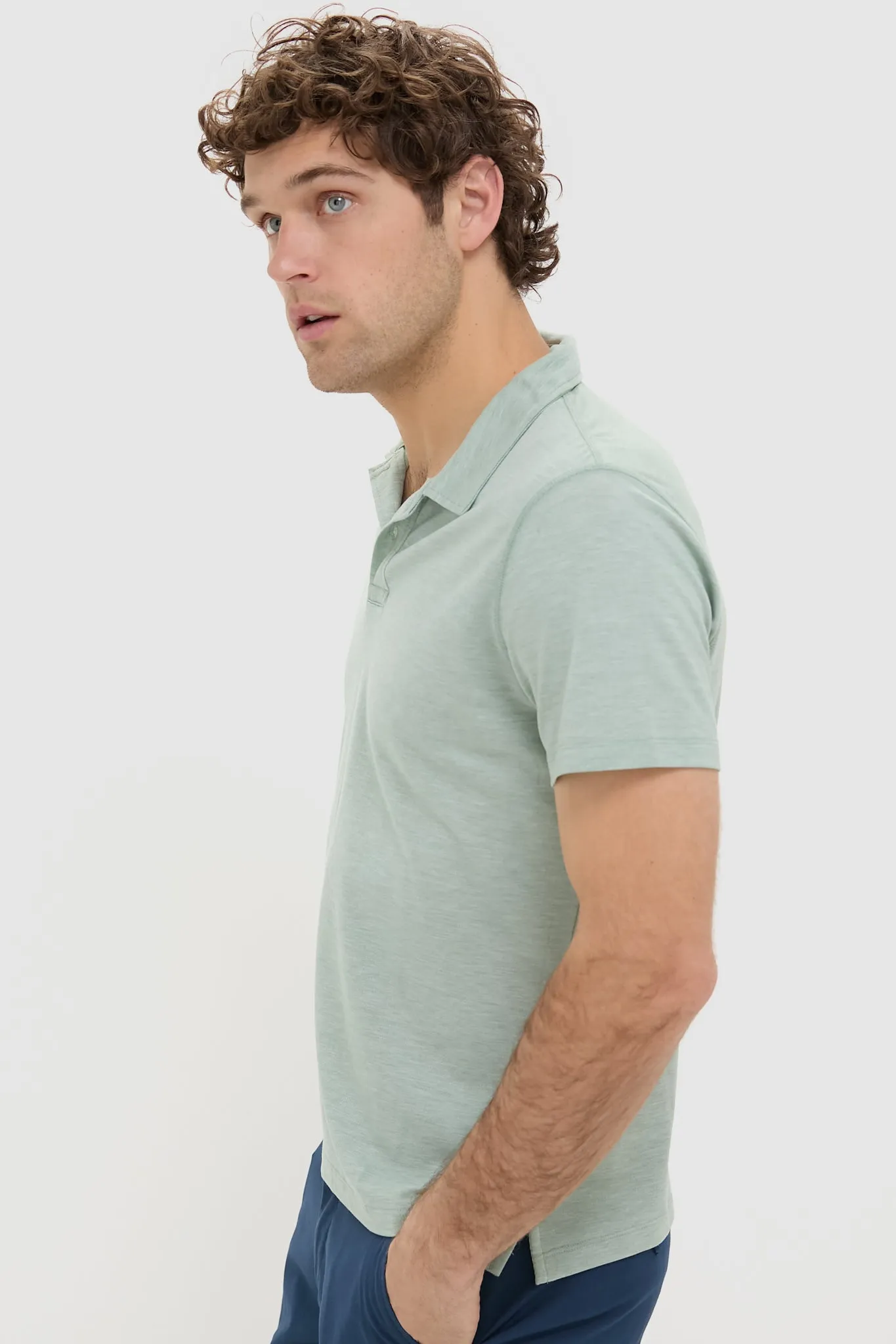 Iceberg Green Air Polo