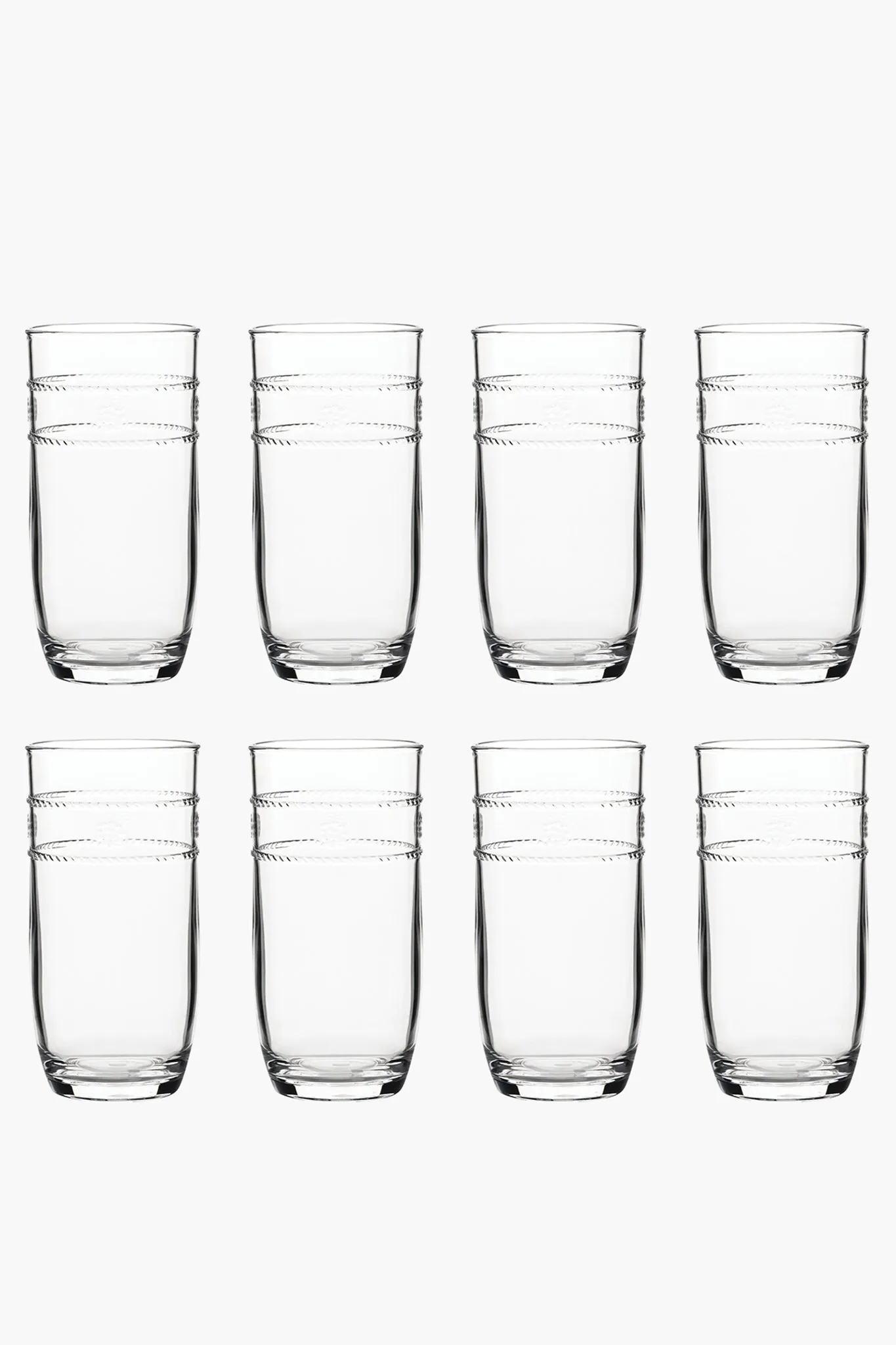 Isabella Acrylic Large Glass Set Of 8