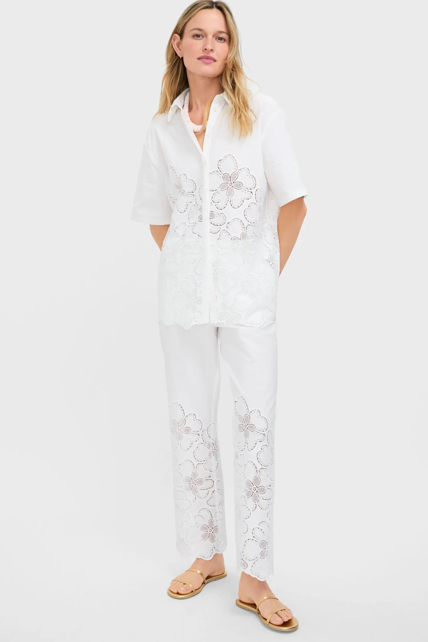 Ivory Akari Lace Top