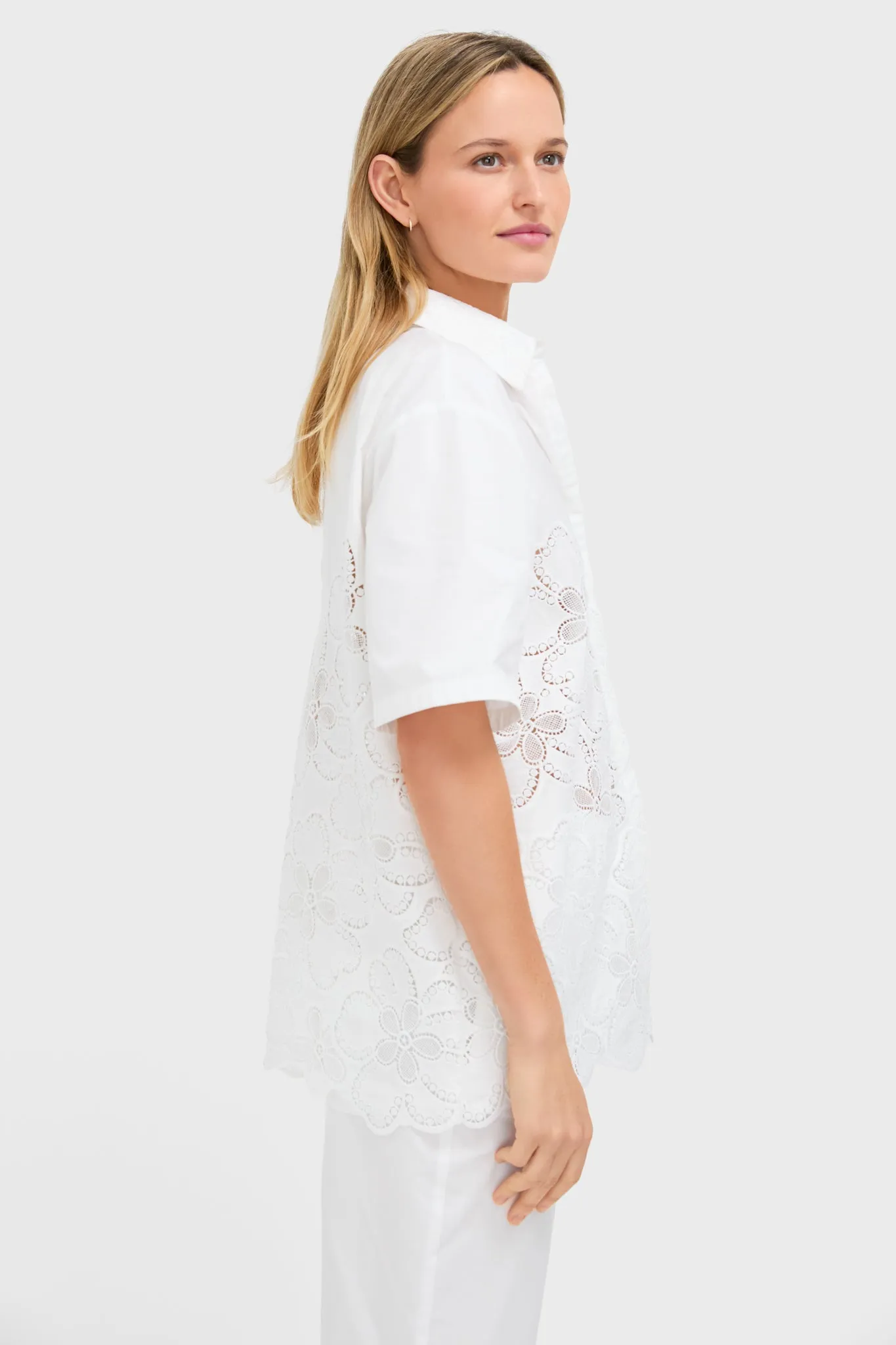 Ivory Akari Lace Top