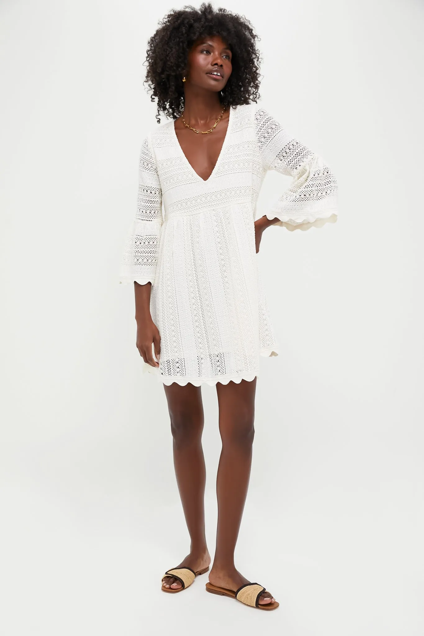 Ivory Lace Linnea Dress