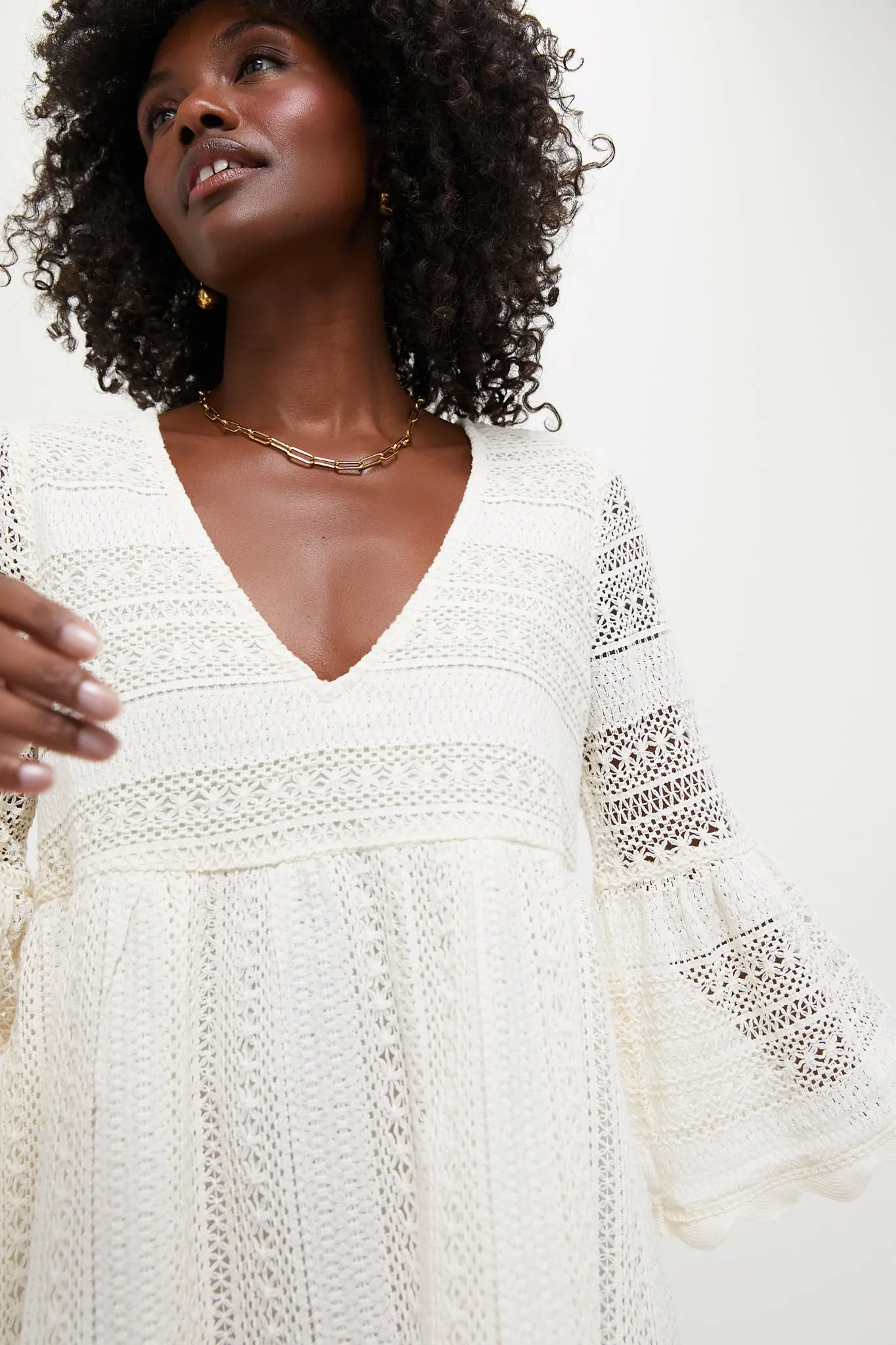 Ivory Lace Linnea Dress