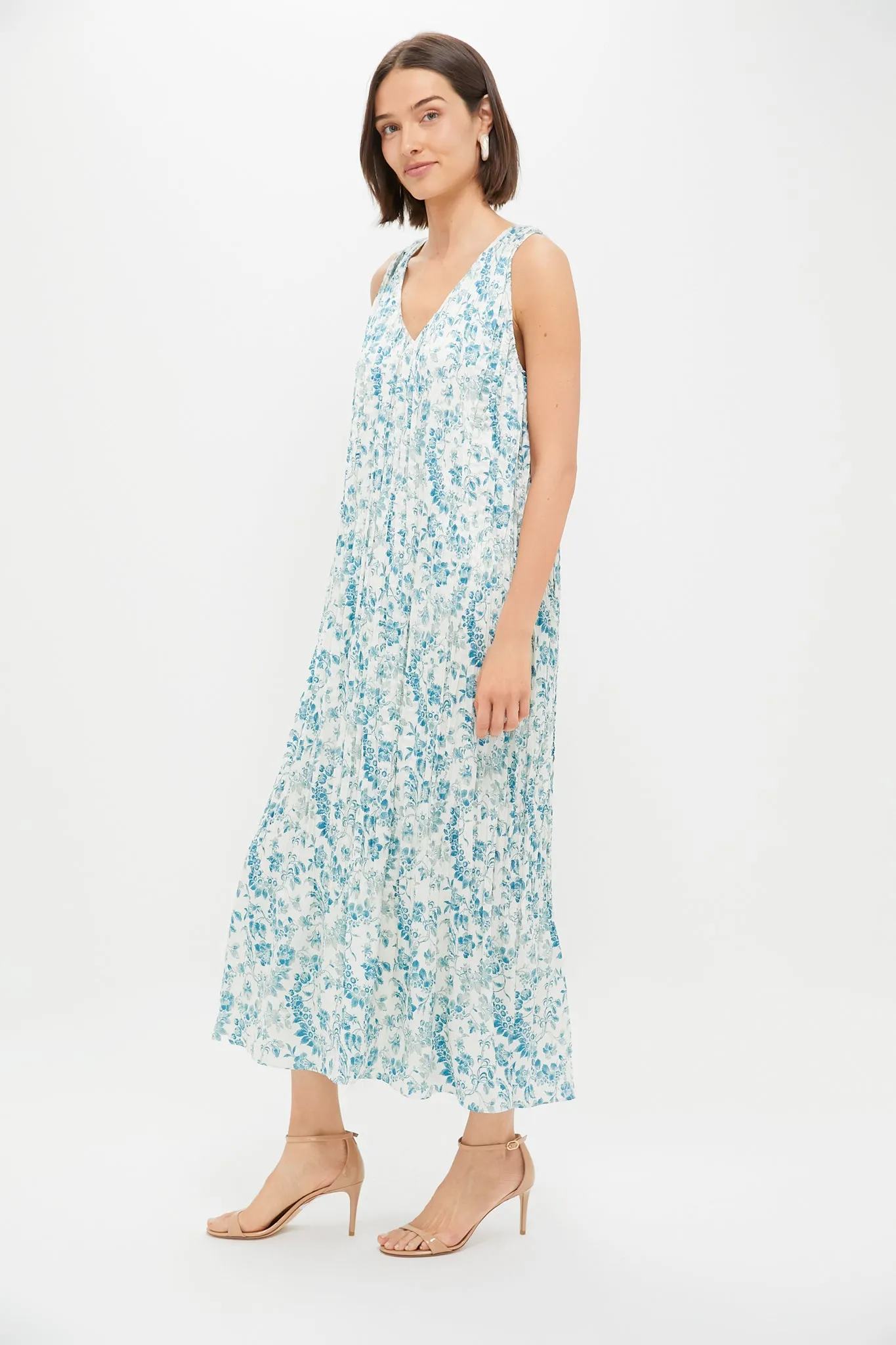 Jardin De Fleurs Plisse Crinkle Alina Dress