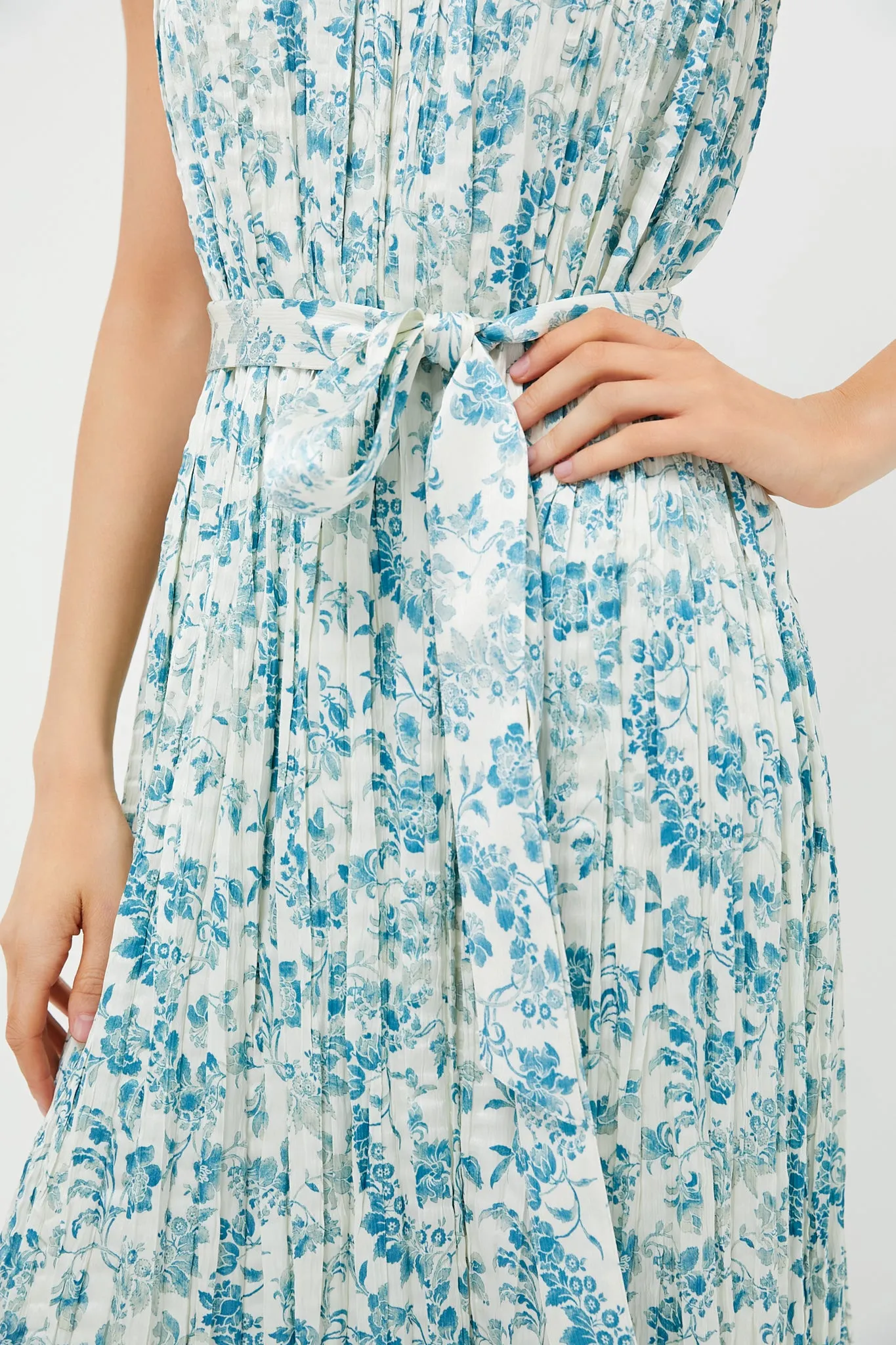 Jardin De Fleurs Plisse Crinkle Alina Dress