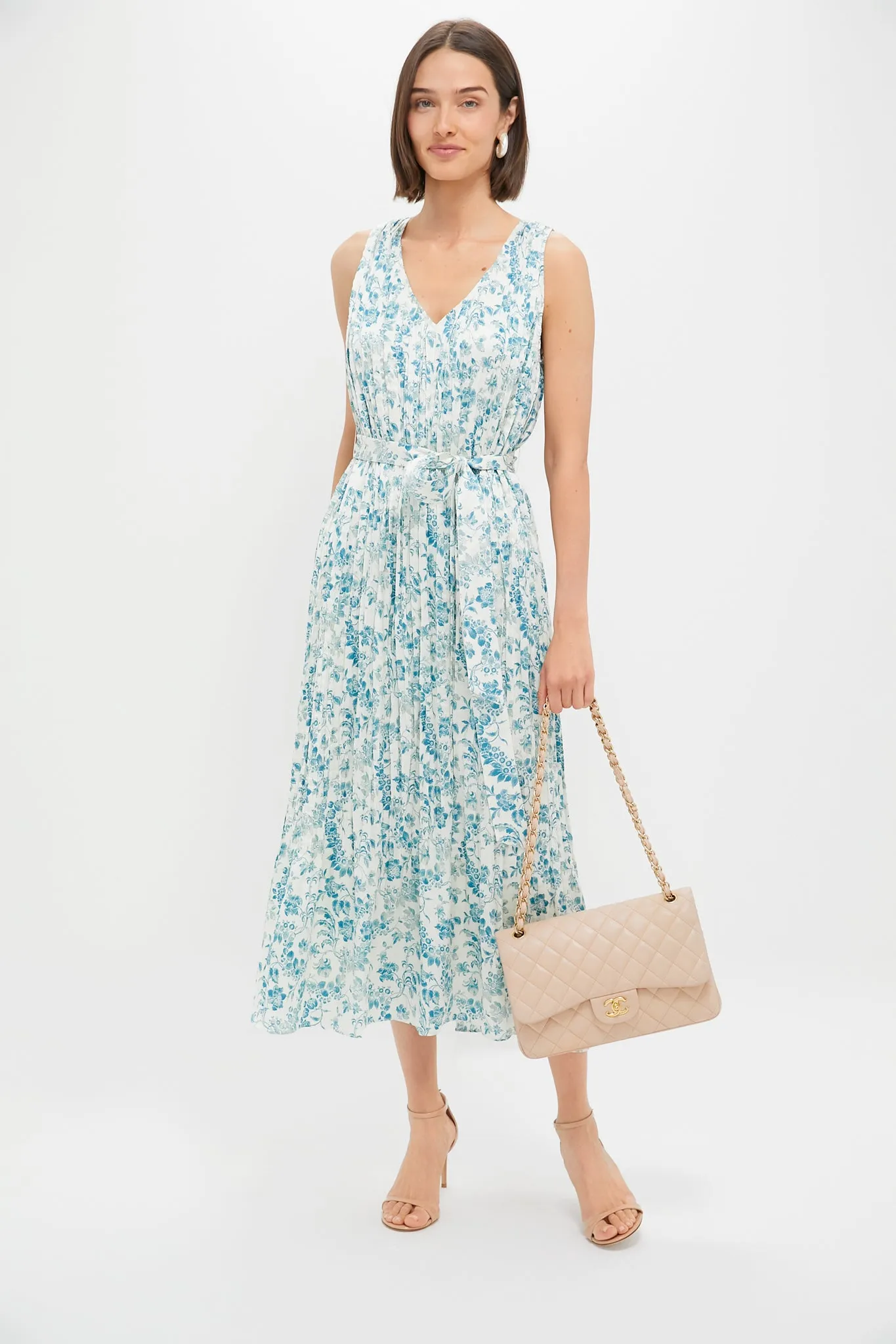 Jardin De Fleurs Plisse Crinkle Alina Dress