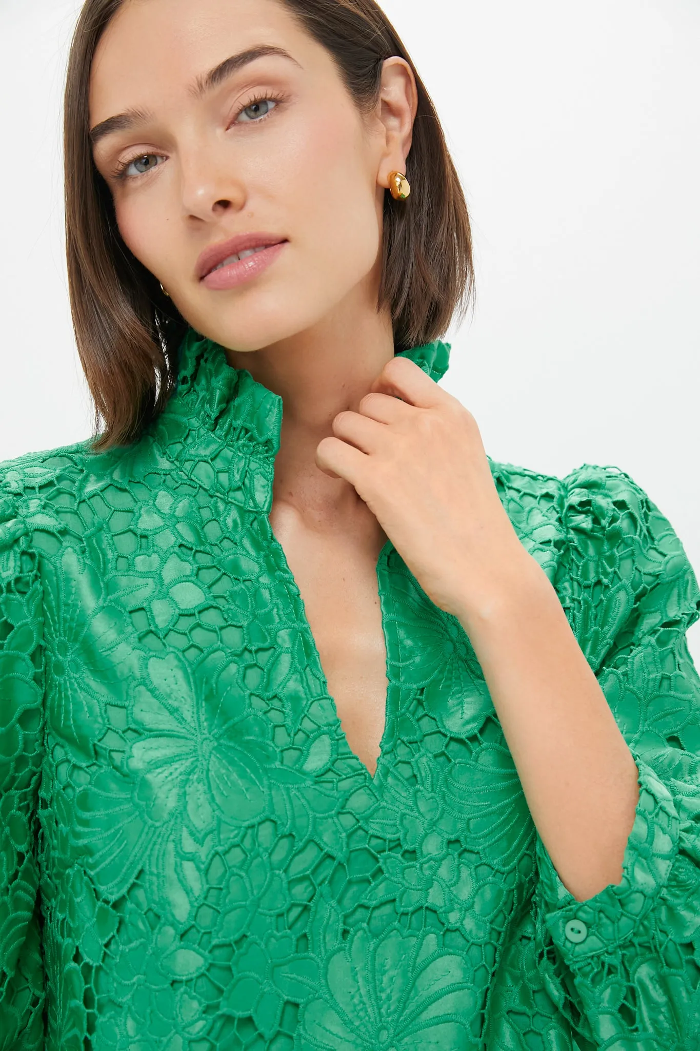 Kelly Green Lace Cath Dress