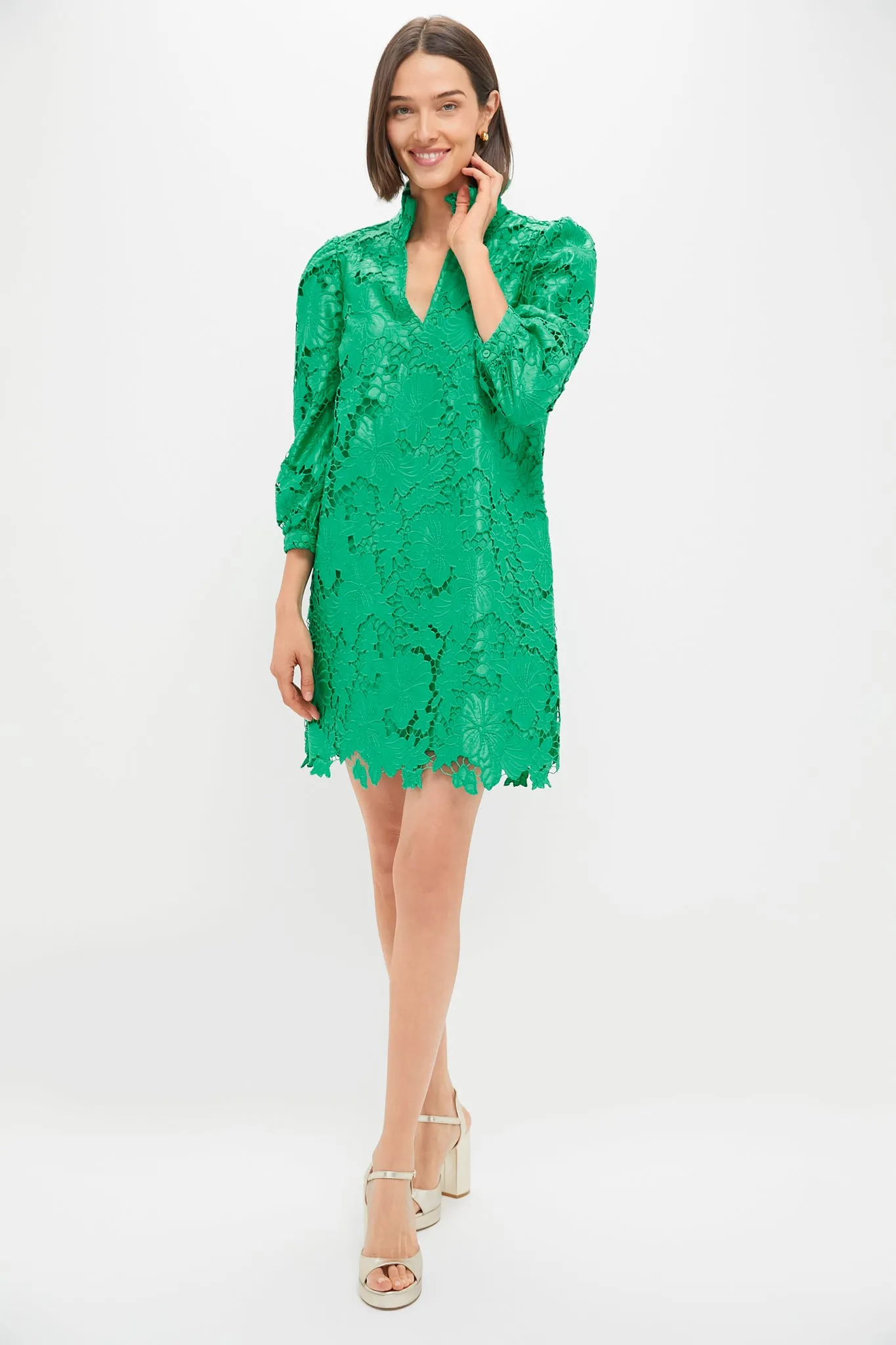 Kelly Green Lace Cath Dress