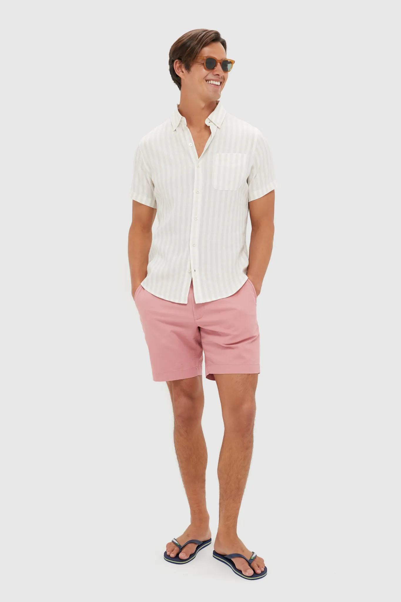 Khaki Stripe Costa Shirt