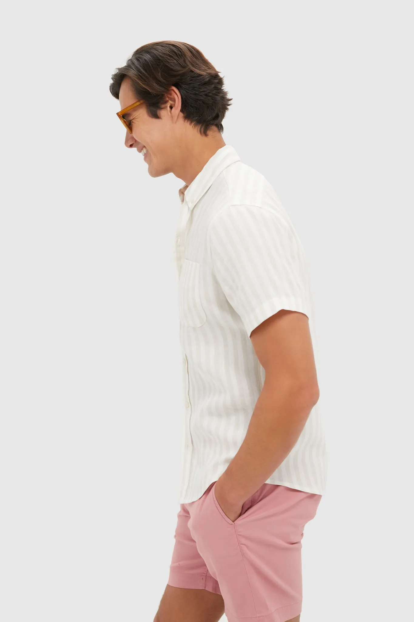 Khaki Stripe Costa Shirt