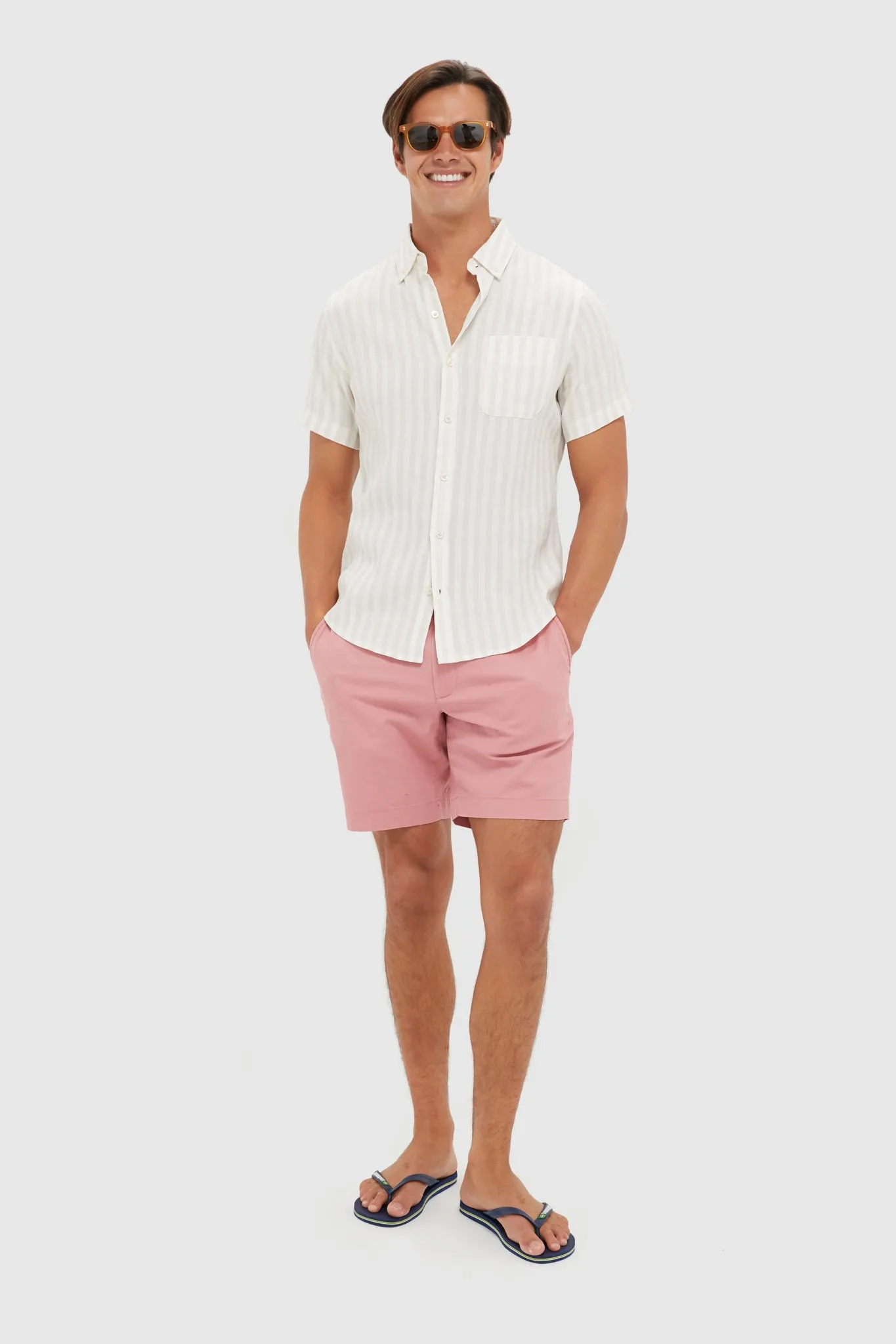 Khaki Stripe Costa Shirt