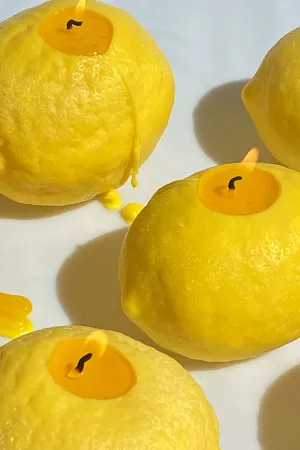 Large Lemon Candle