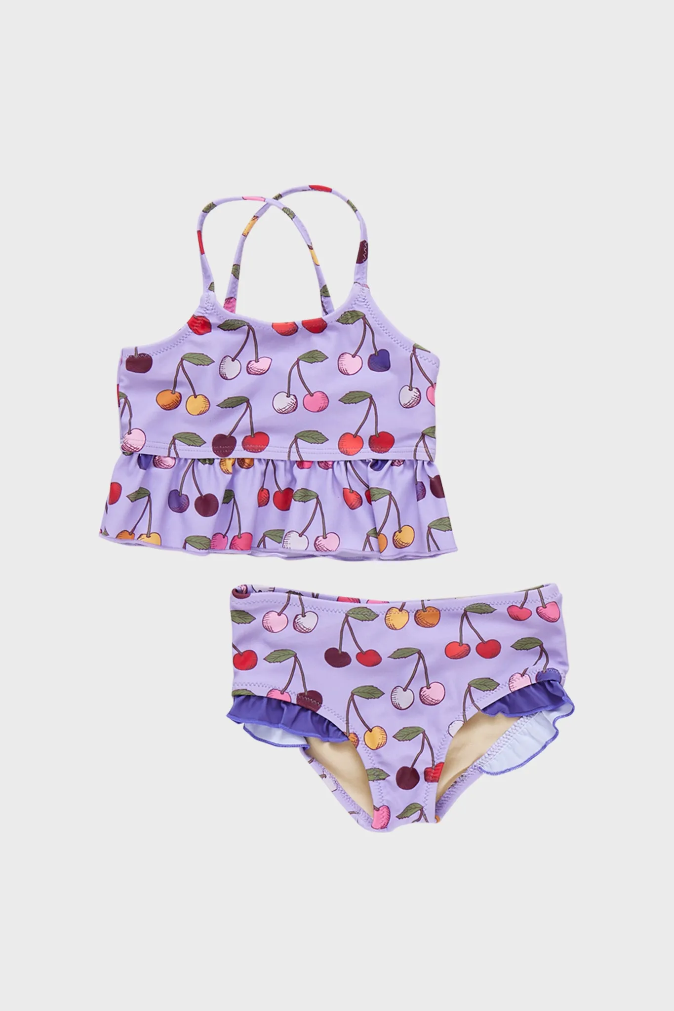 Lavender Cherry Joy Tankini