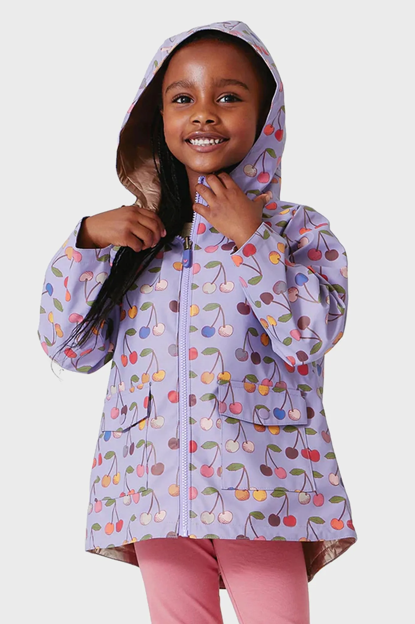 Lavender Cherry Rafa Rain Coat
