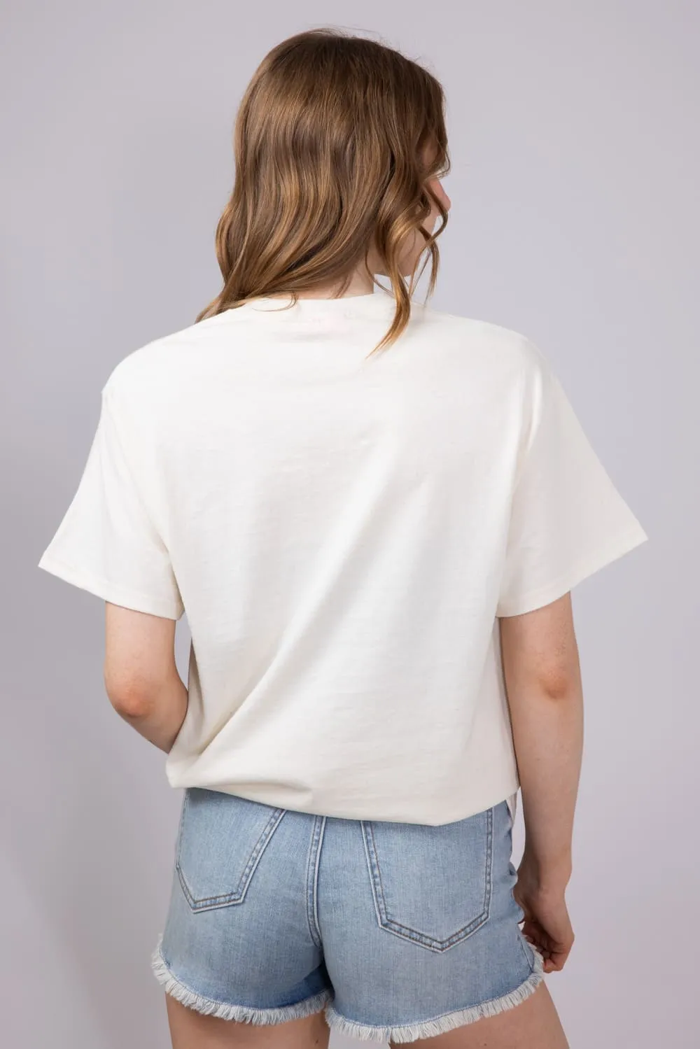 Les Sardine Stripe Oversized T-Shirt for Women in Ivory | 32917X-OTS-IVORY