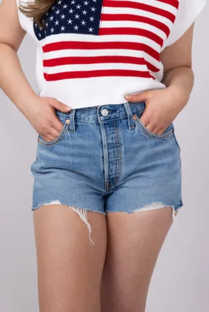 Levi’s 501 Short Switch Stitch Denim Shorts for Women | 56327-0471