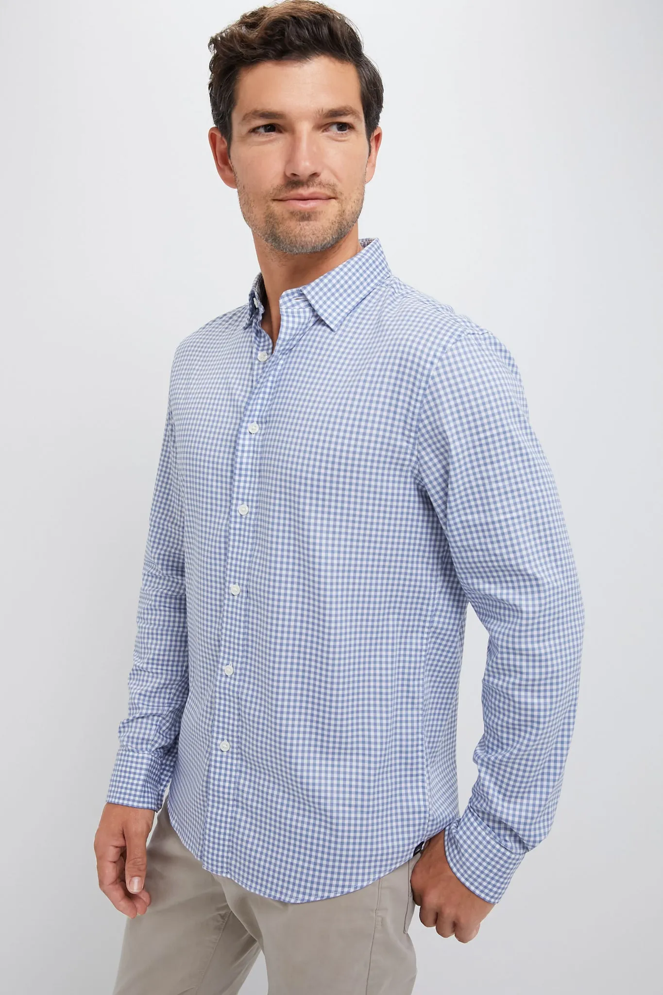 Light Blue Gingham Movement Shirt