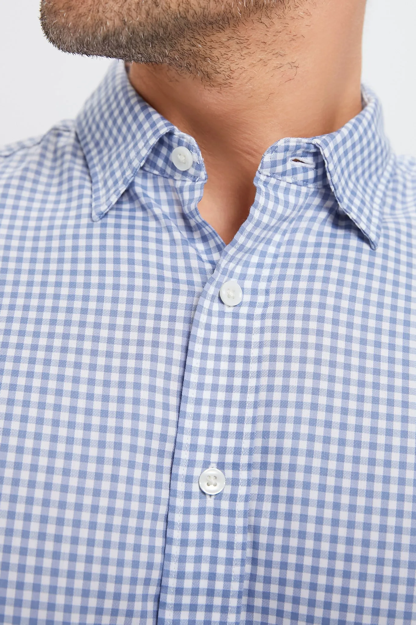 Light Blue Gingham Movement Shirt