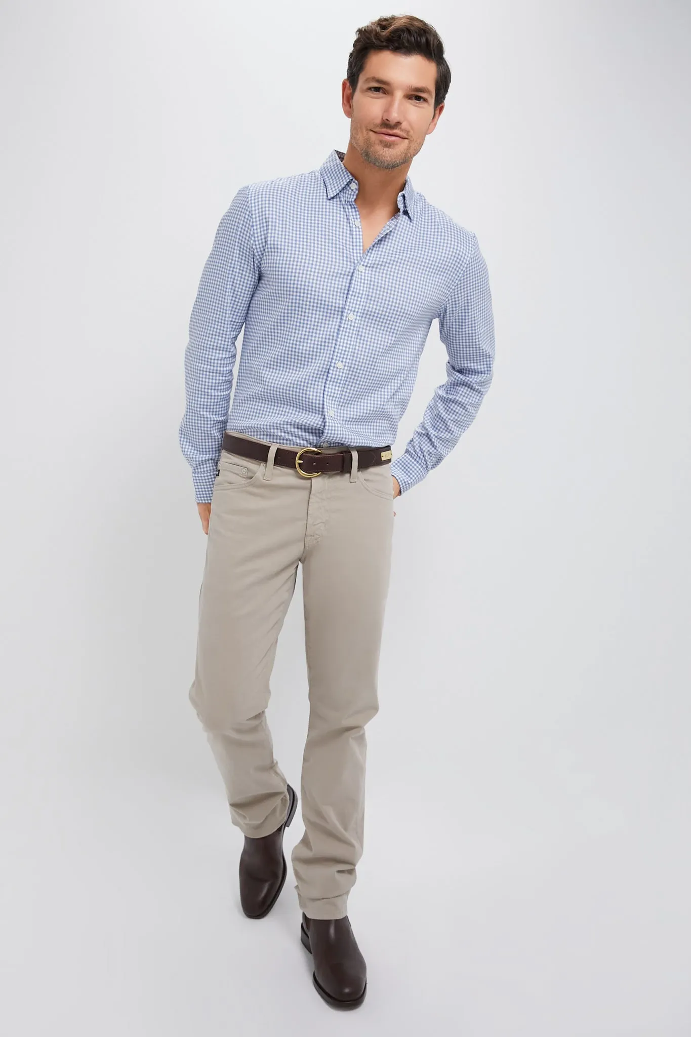 Light Blue Gingham Movement Shirt