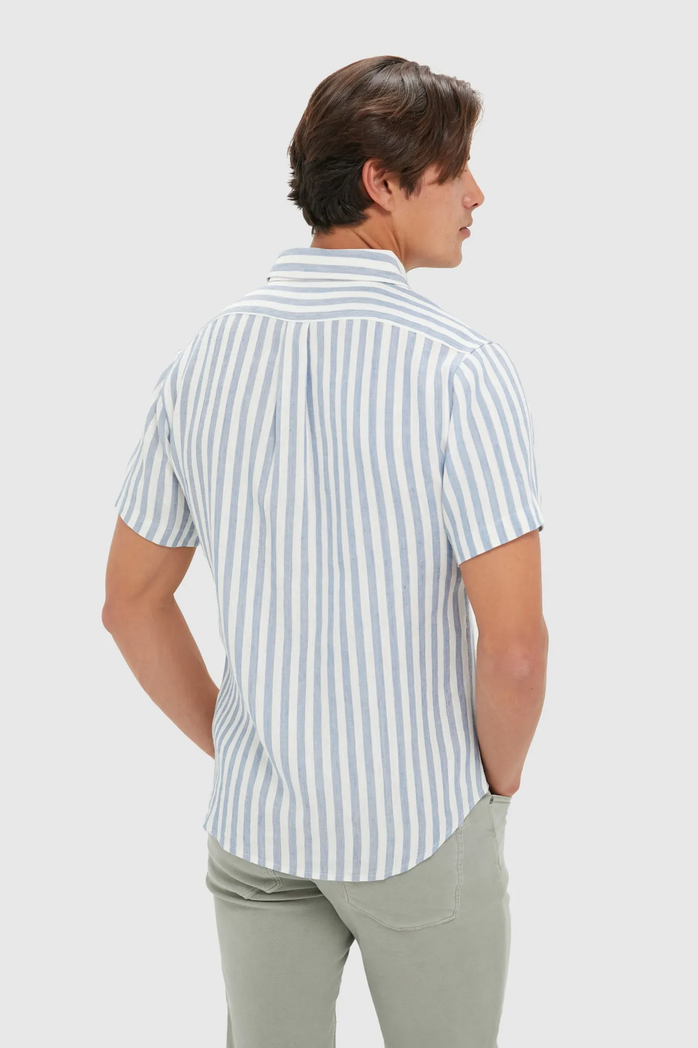 Light Blue Stripe Costa Shirt