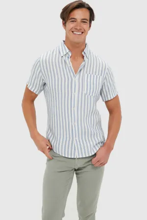 Light Blue Stripe Costa Shirt