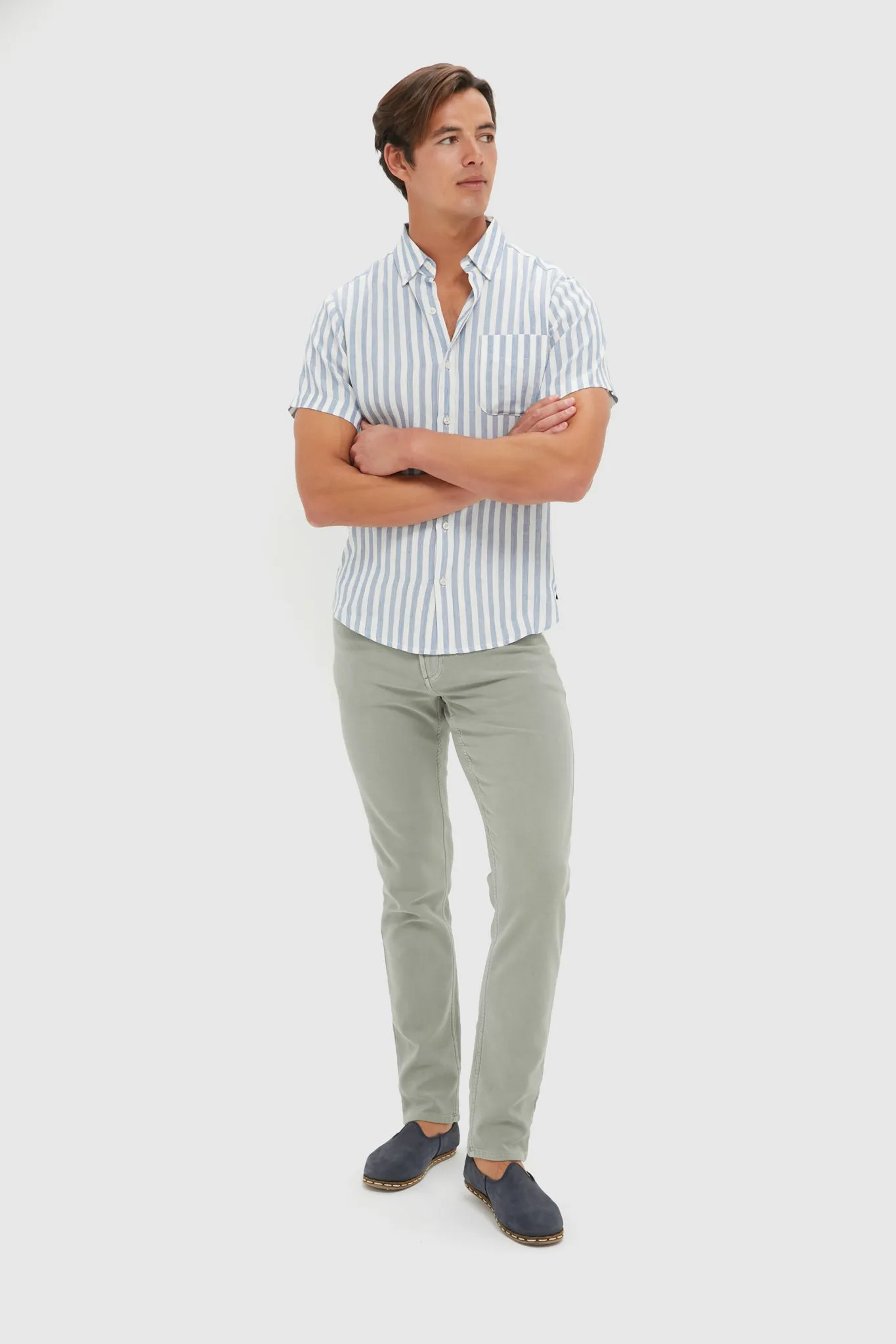 Light Blue Stripe Costa Shirt