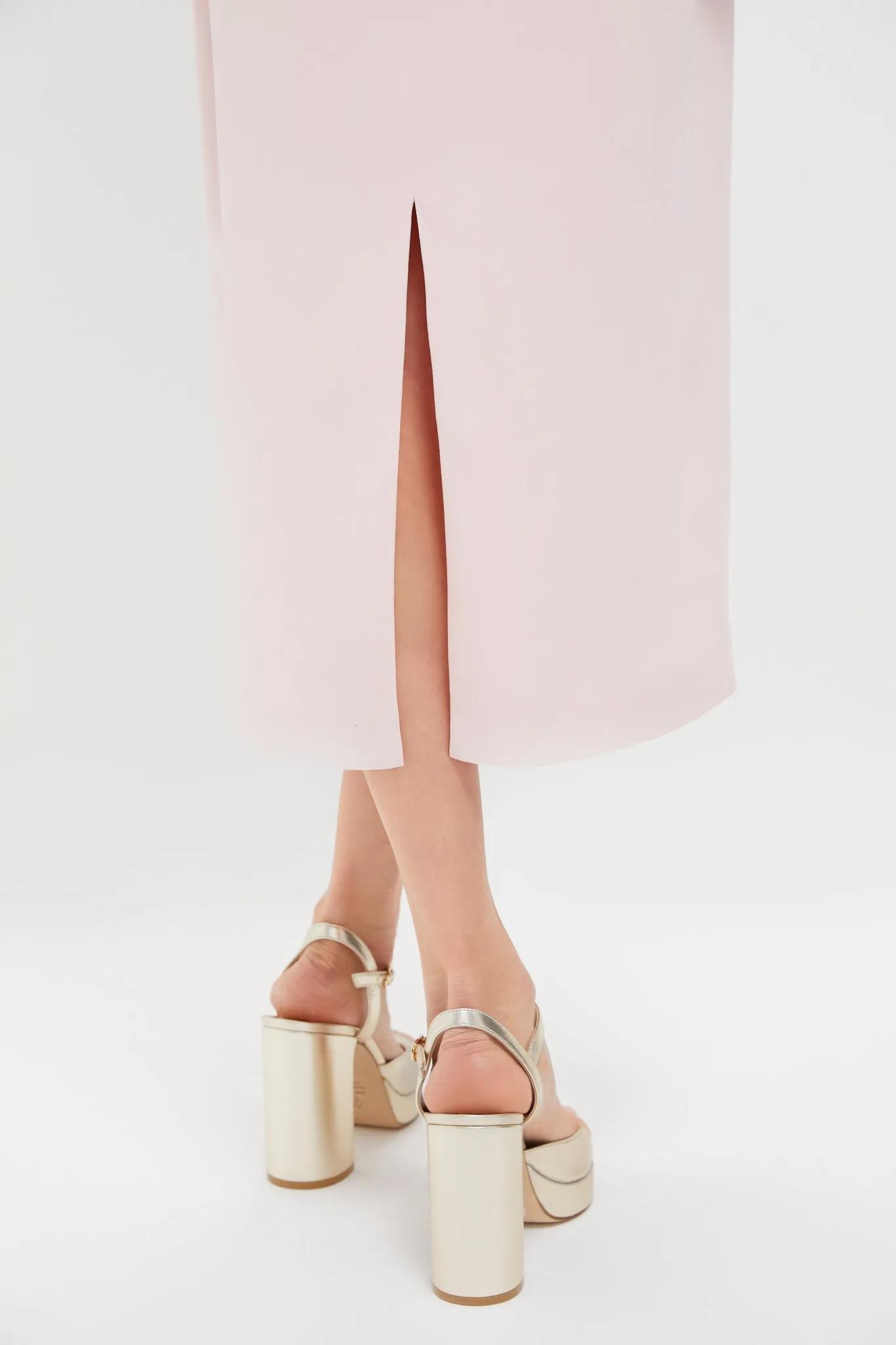 Light Pink Cape Leah Dress