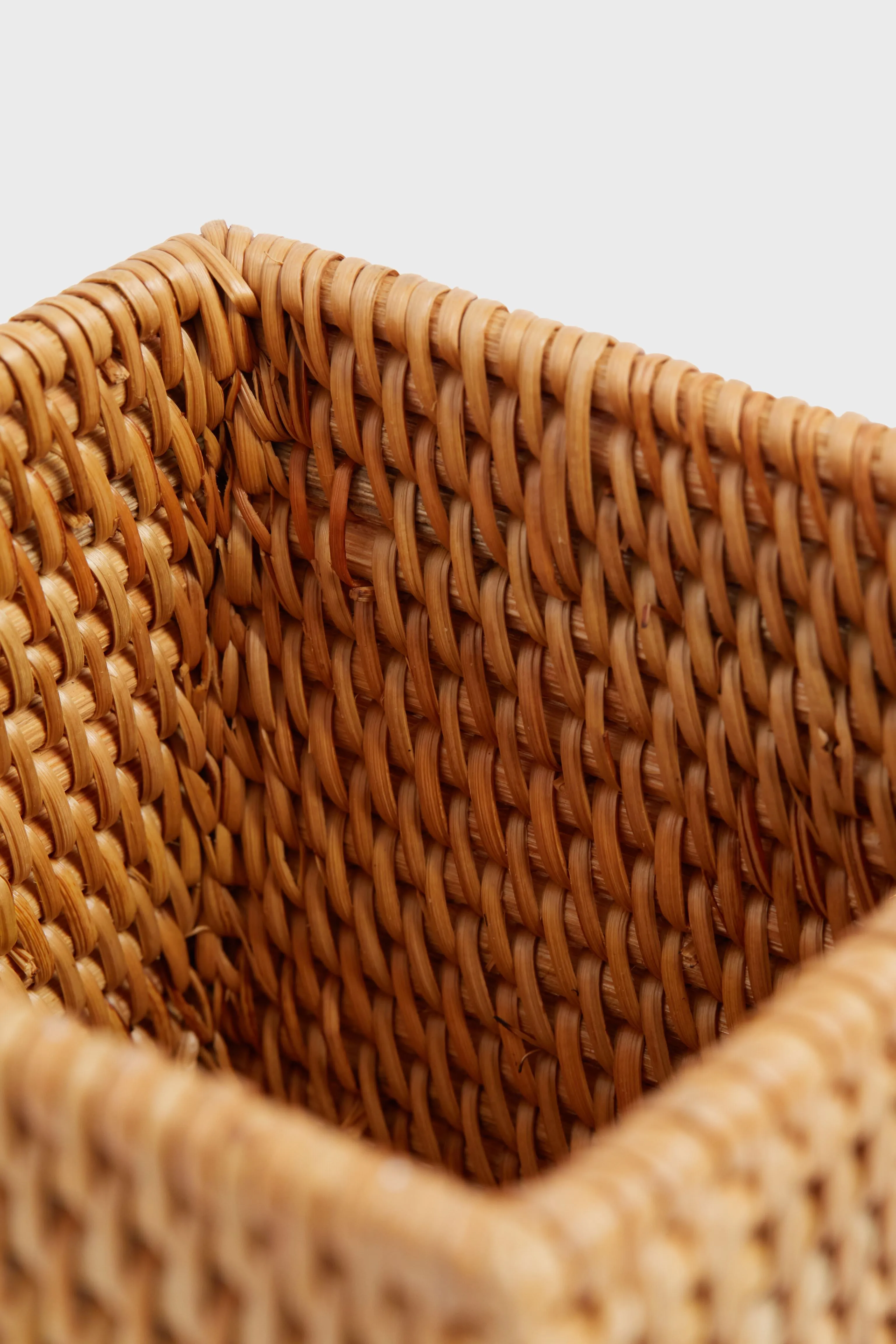 Light Rattan Tissue Box Cover