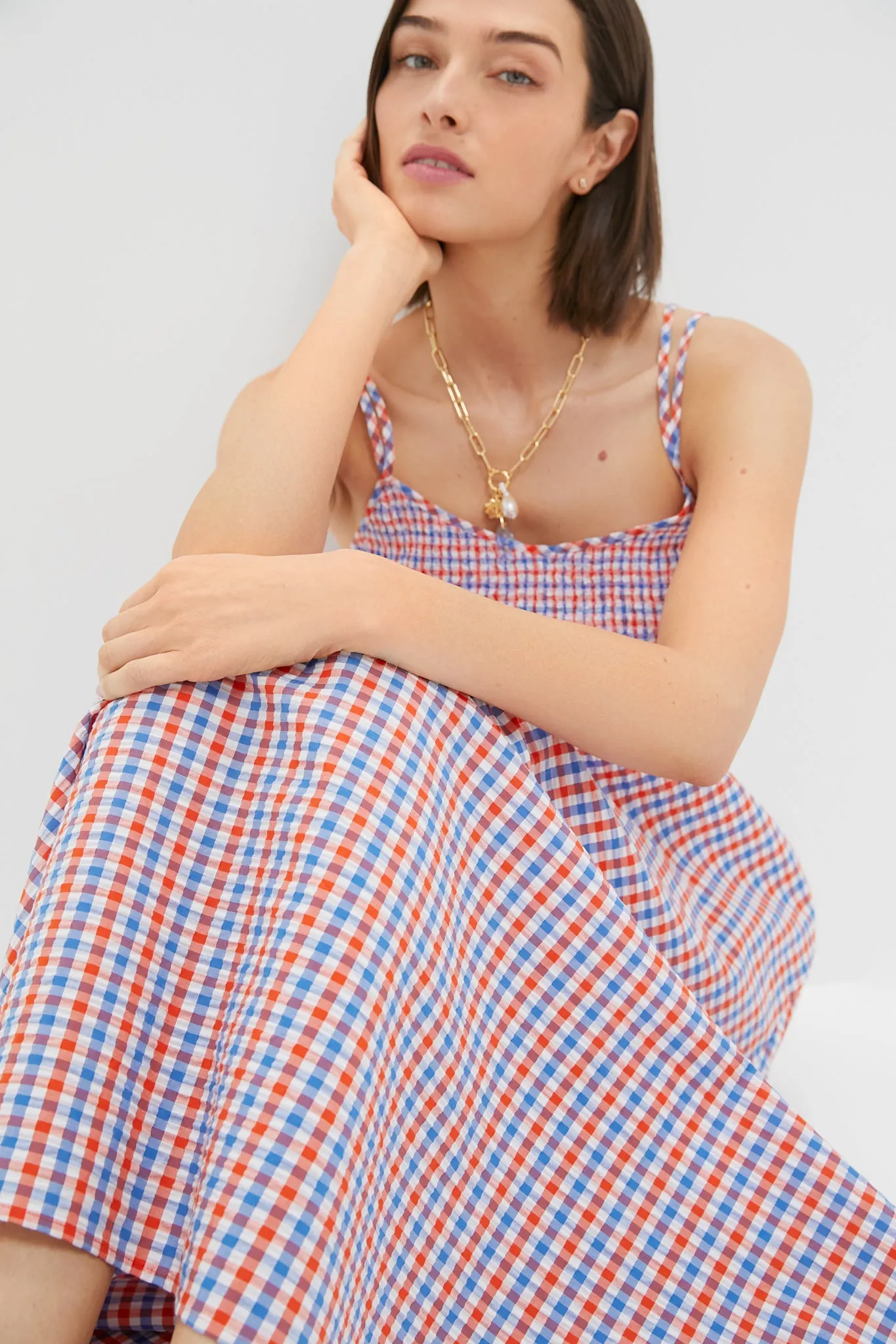 Lighthouse Gingham Francie Dress