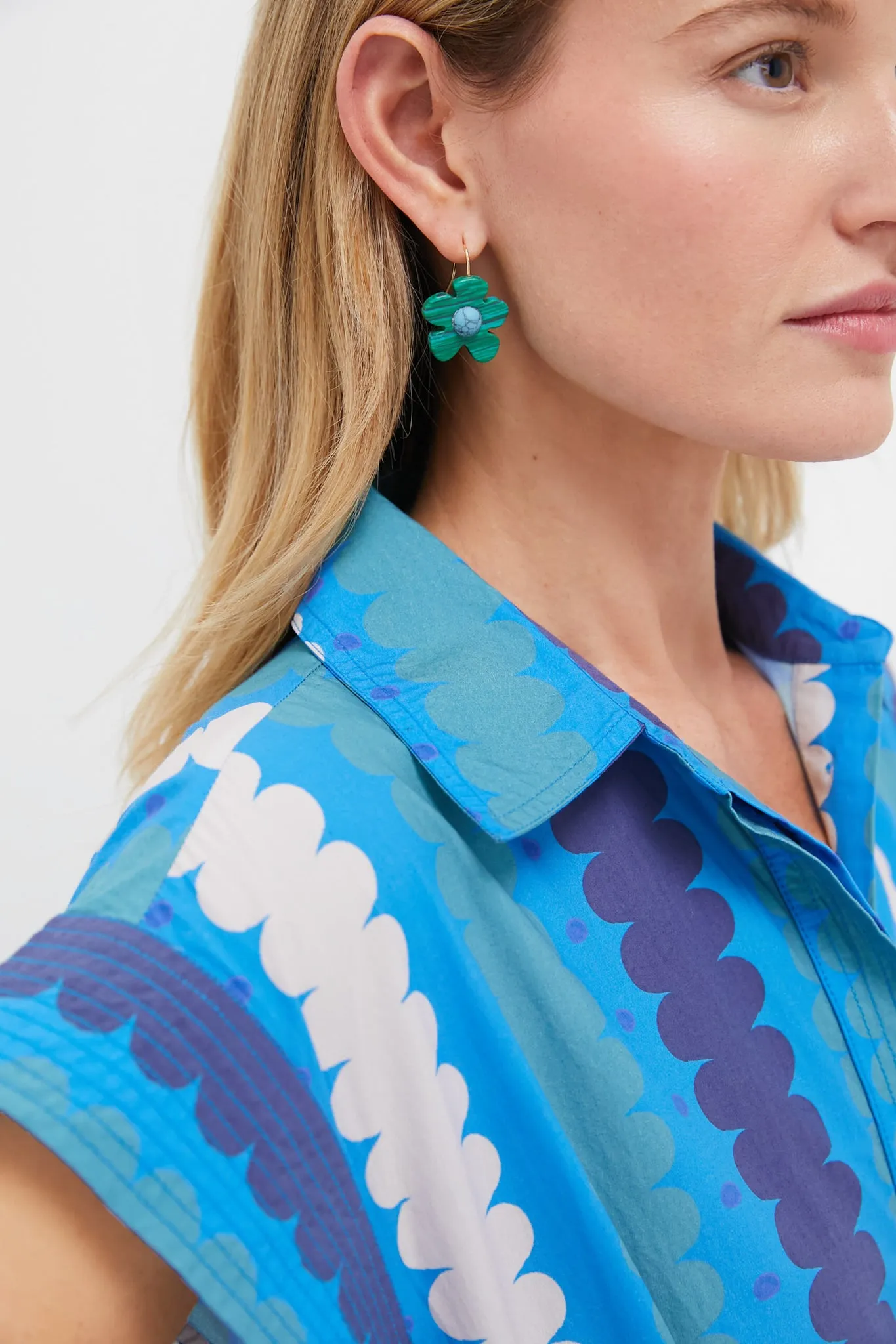 Malachite Heather Earrings