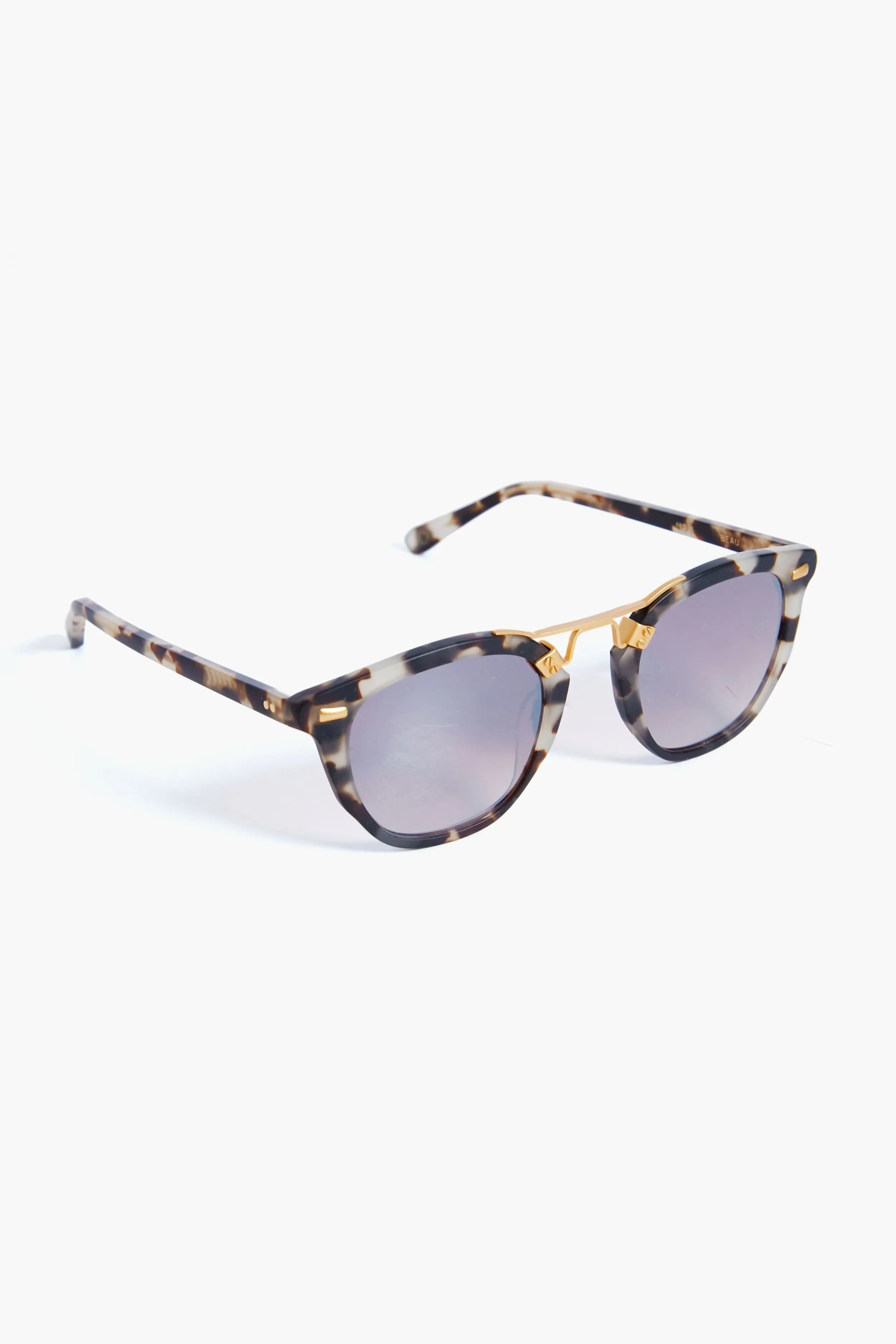 Matte Malt Mirrored 24K Beau Sunglasses