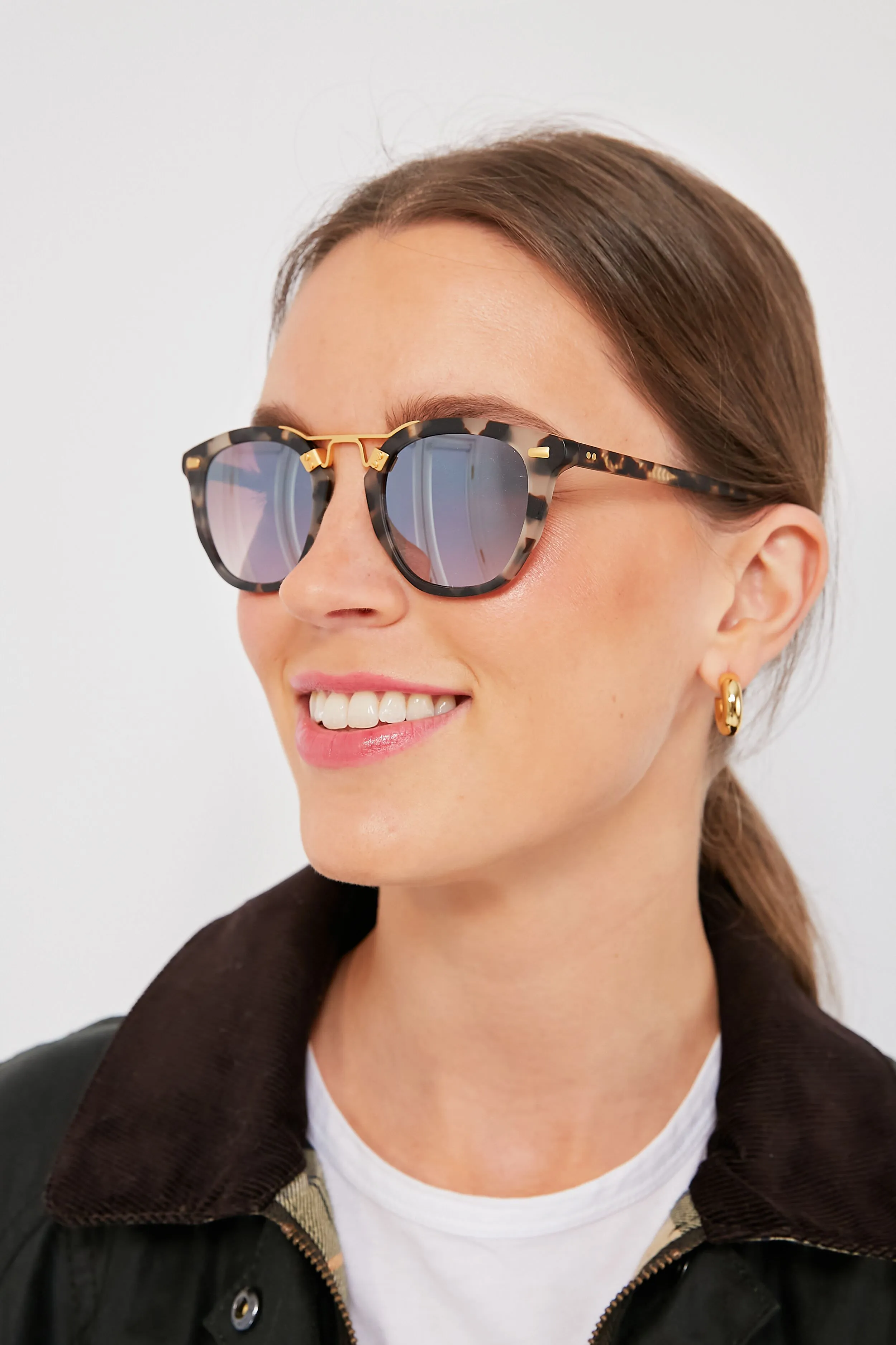 Matte Malt Mirrored 24K Beau Sunglasses