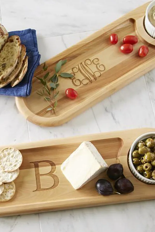 Monogrammed Dip and Serve Board