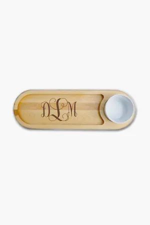 Monogrammed Dip and Serve Board