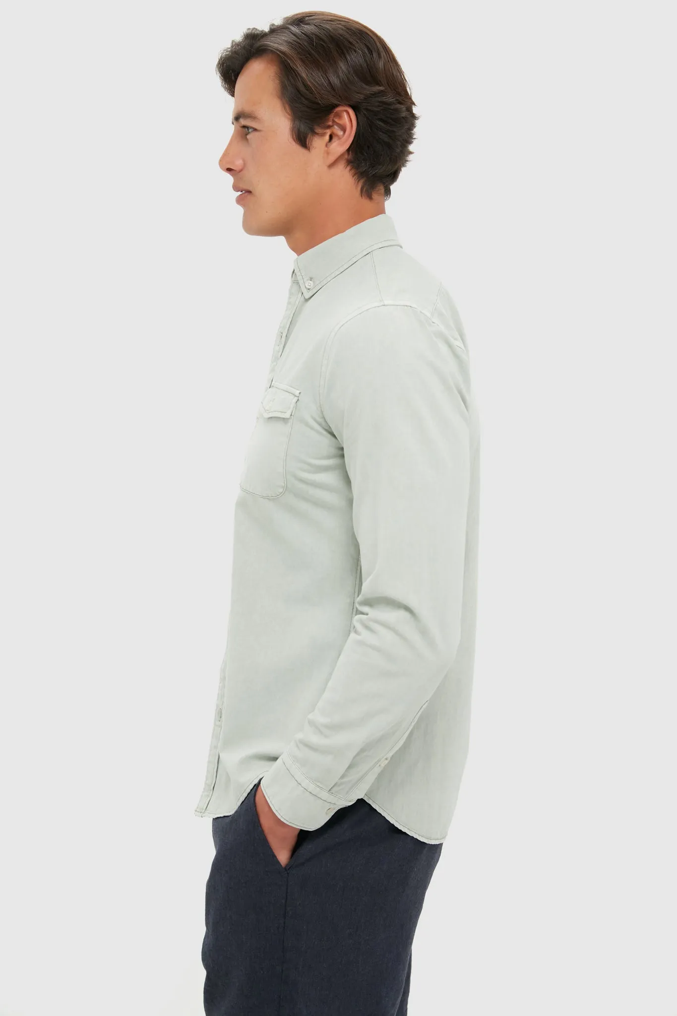 Moss Washed Denim Shirt