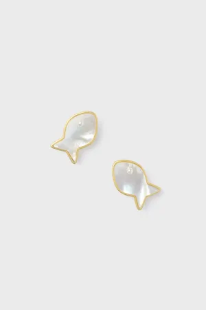 Mother of Pearl Finn Studs