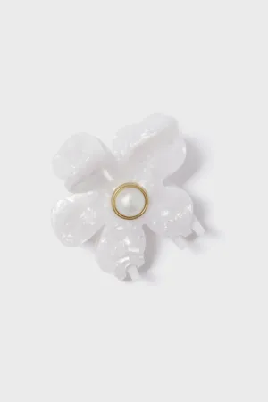 Mother of Pearl Lily Claw Clip