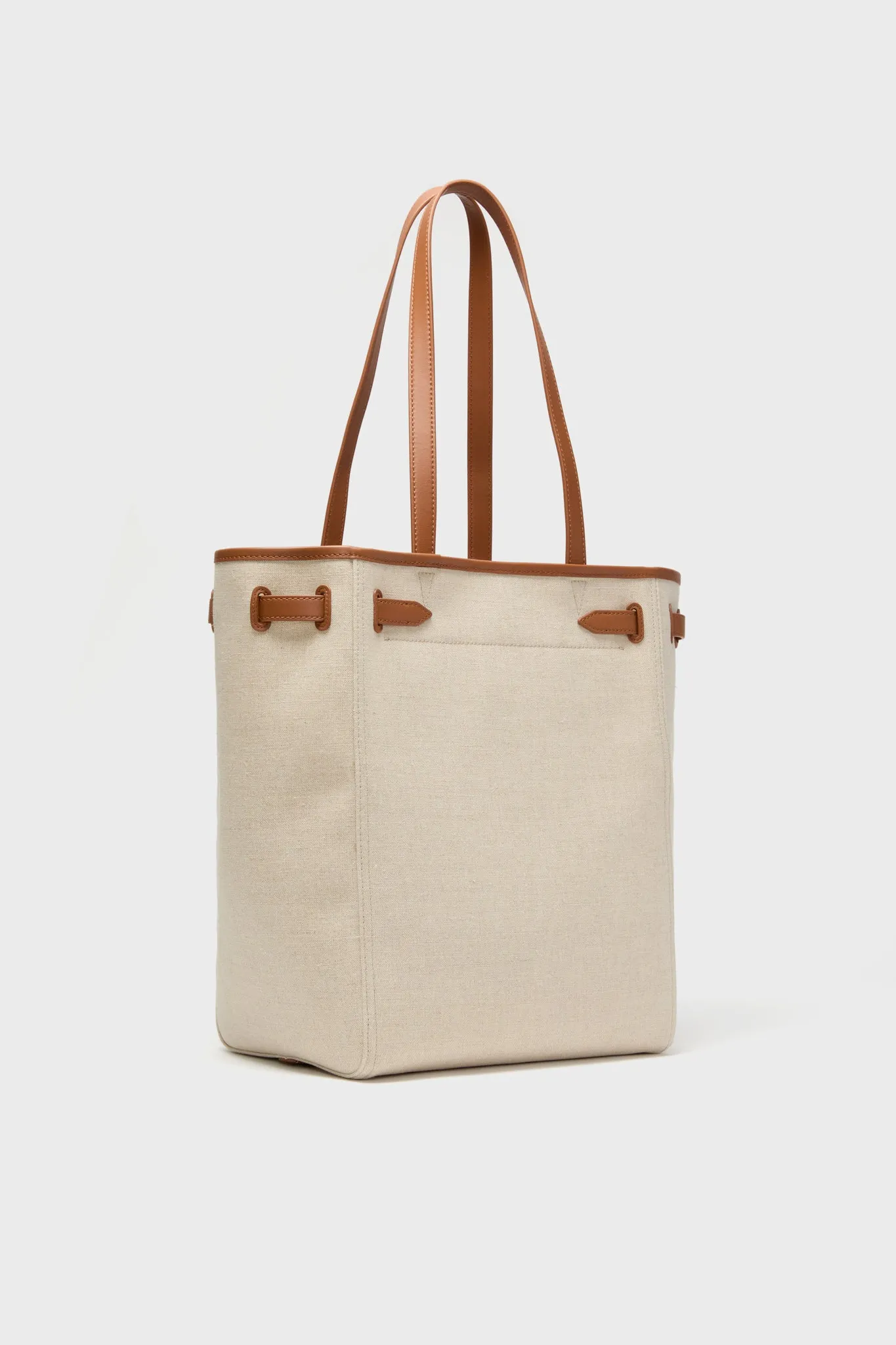 Natural Linen and Hazelwood Veronica Beard Dash Tote